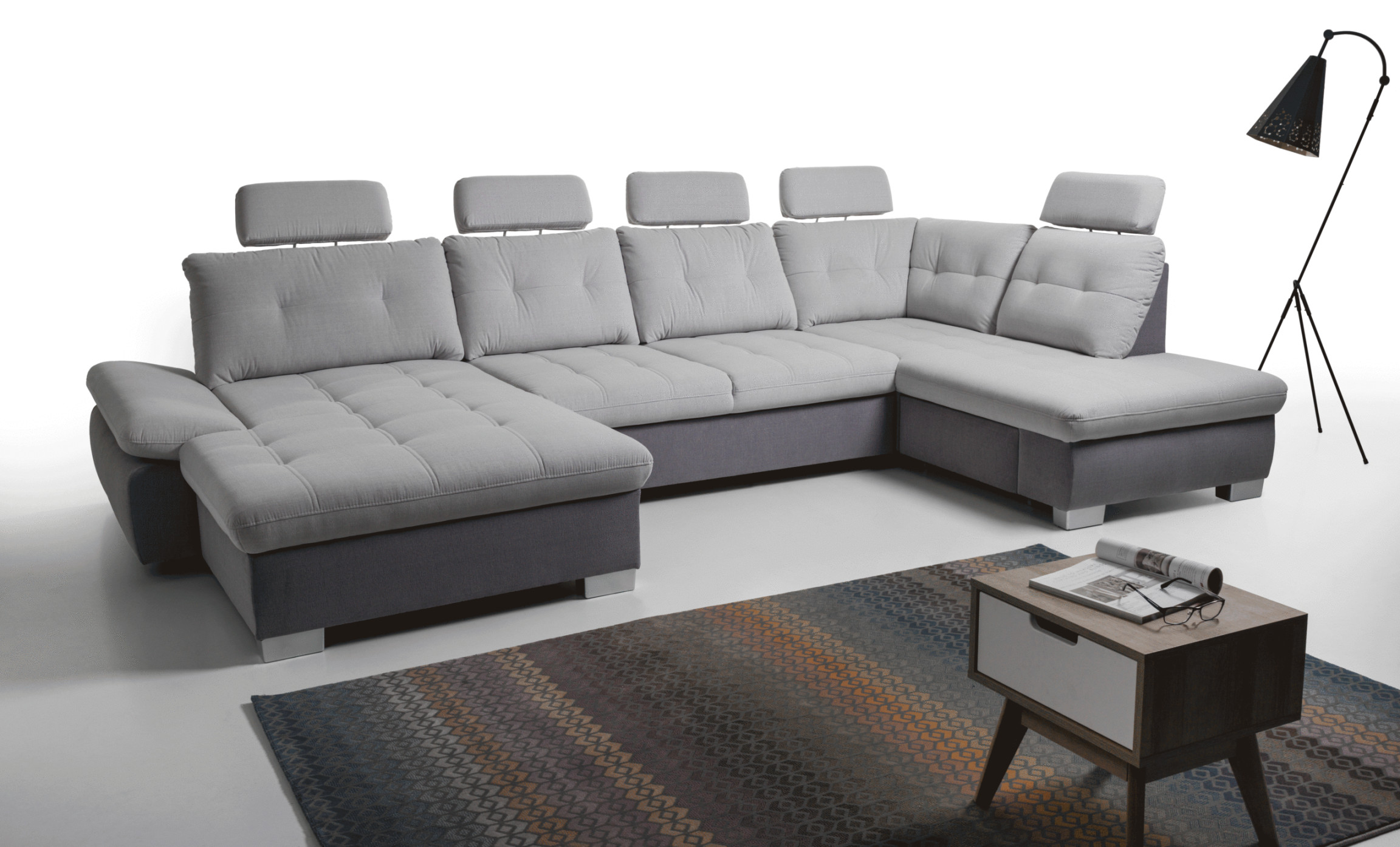 Wohnlandschaft U-Form Cremona → Sofa & Bett